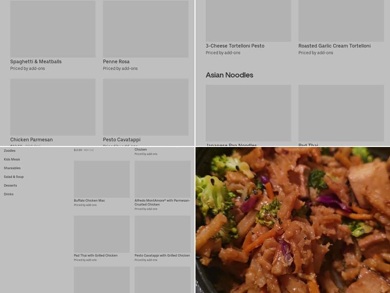 Noodles and Company Menu