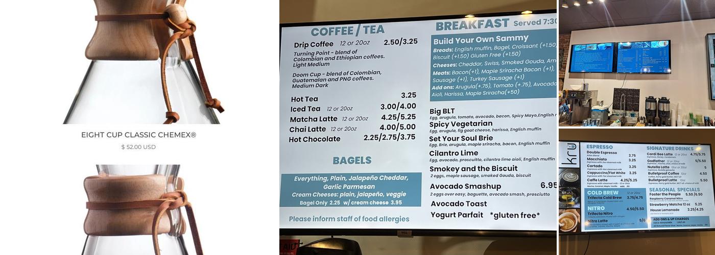 Kru Coffee Menu
