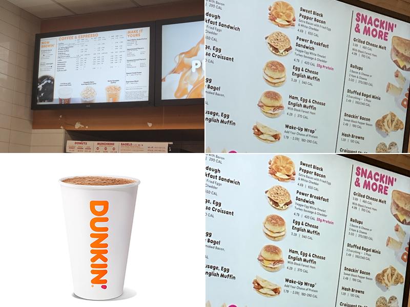 Dunkin' Menu