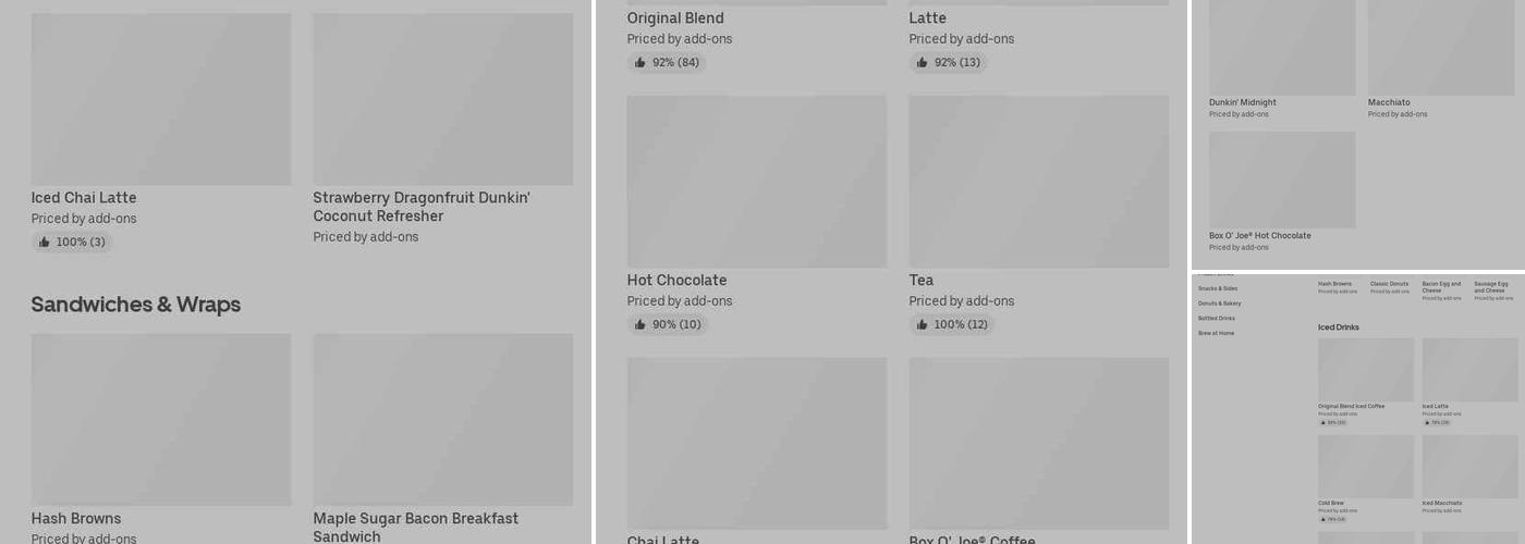 Dunkin' Menu