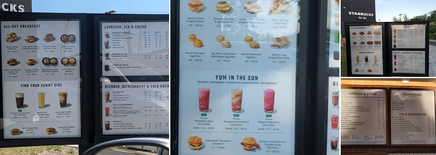 Starbucks Menu