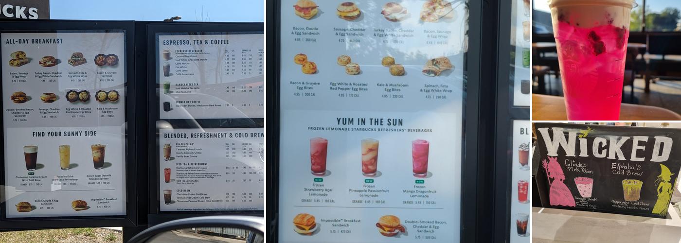 Starbucks Menu