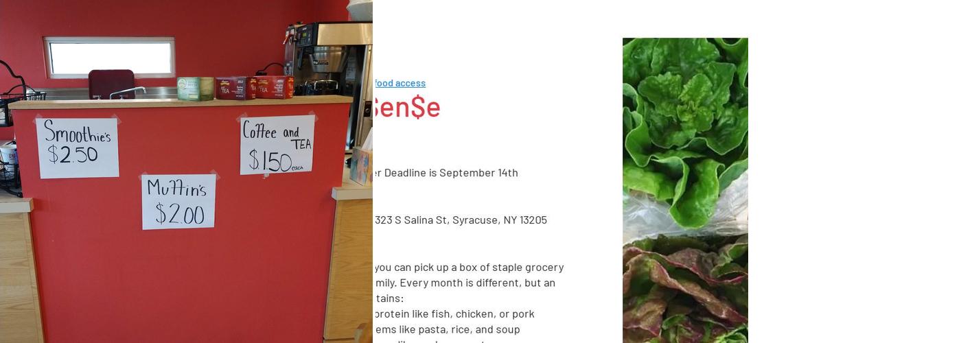 Cafe Sankofa Cooperative Menu