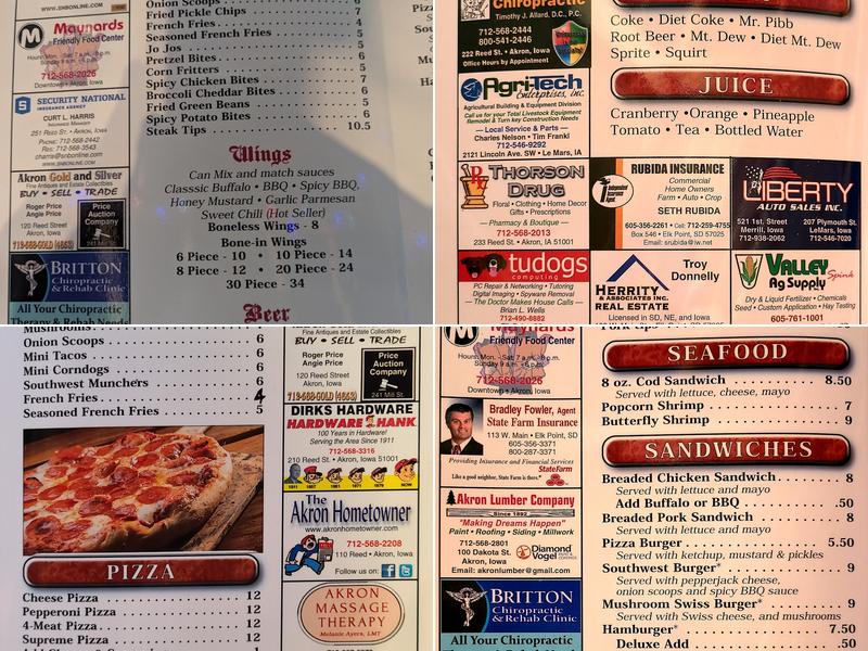 The Constitution Menu