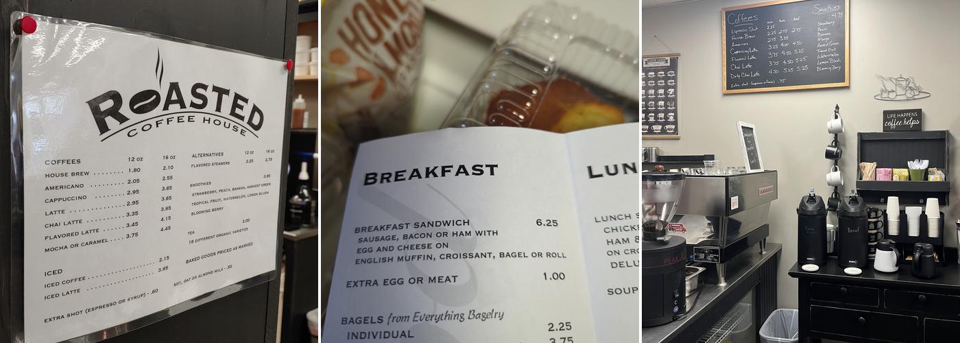 Roasted Coffee House Menu