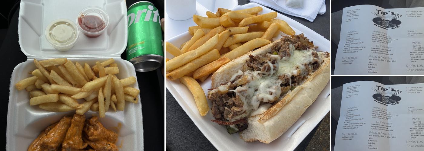 Tip’s Triple Master Grill Menu