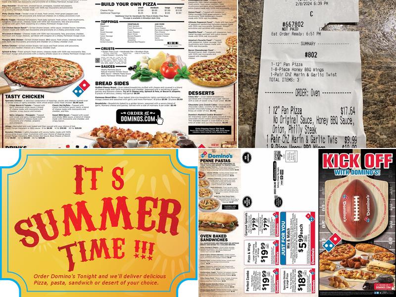 Domino's Pizza Menu