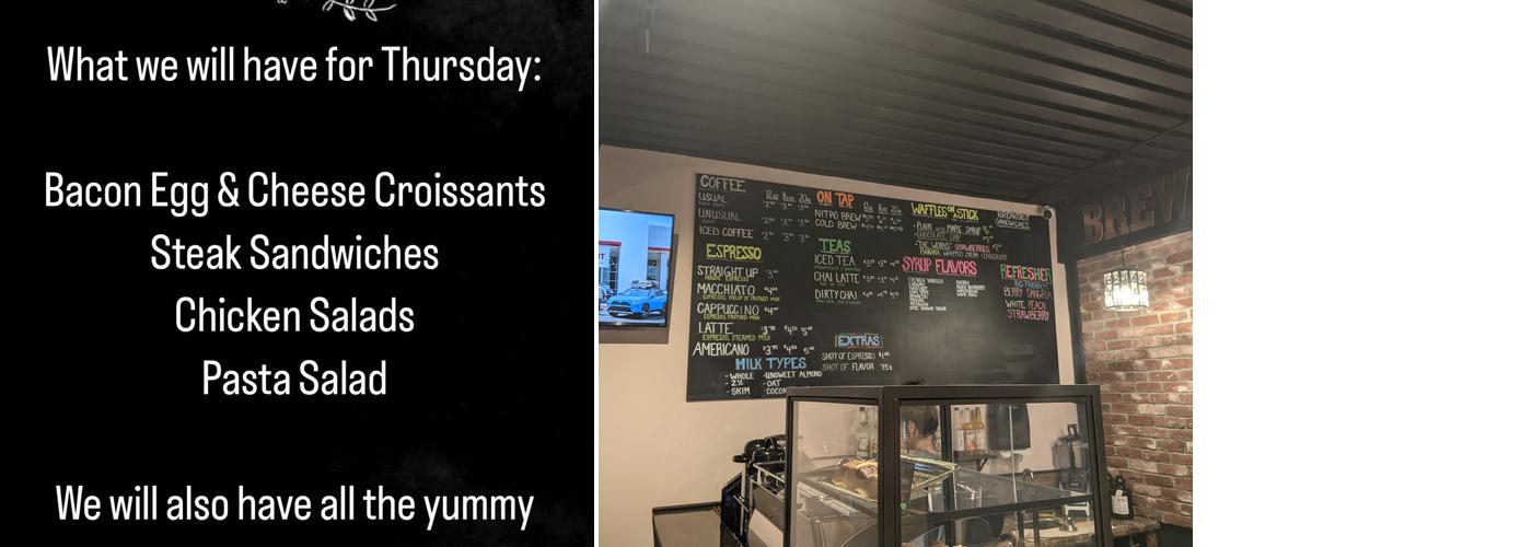 Brewed Awakening Coffee & Espresso Bar Menu