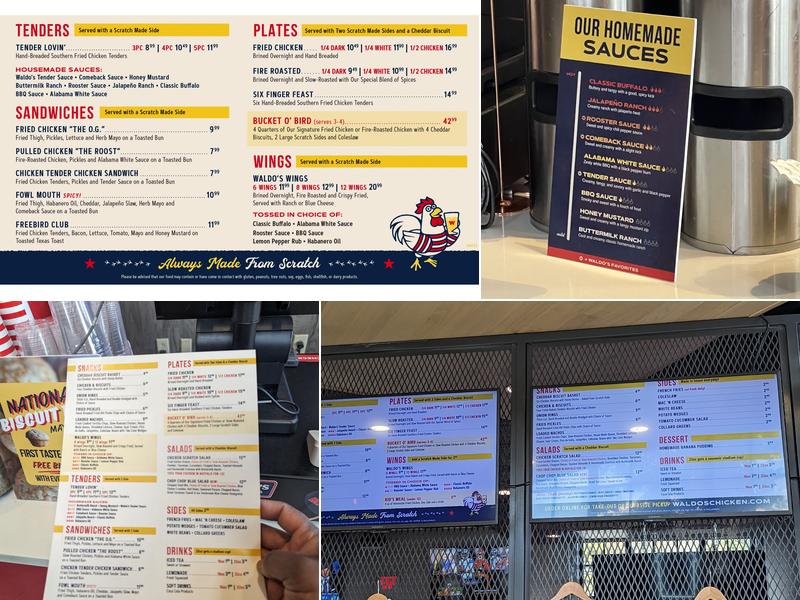Waldo's Chicken & Beer Menu