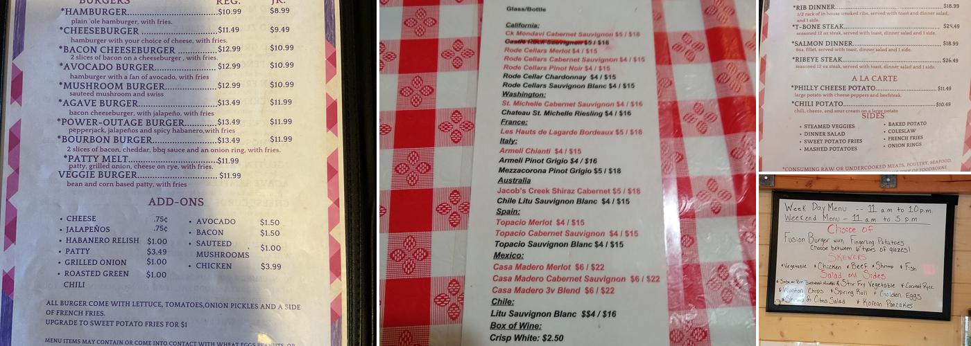 Agave Grill Menu