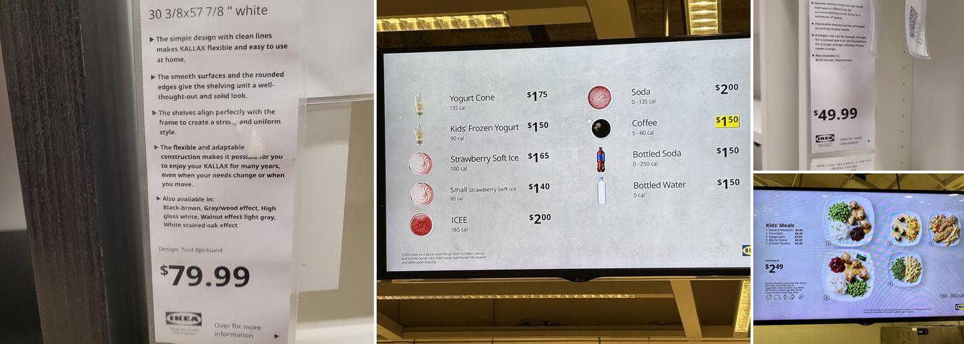 IKEA Restaurant Menu