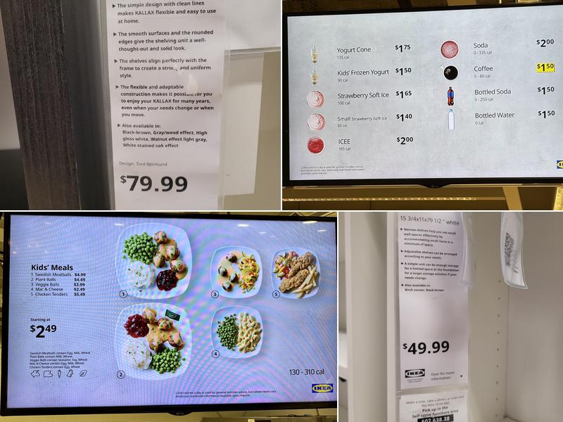 IKEA Restaurant Menu