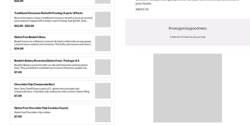 Beulah's Bakery Menu