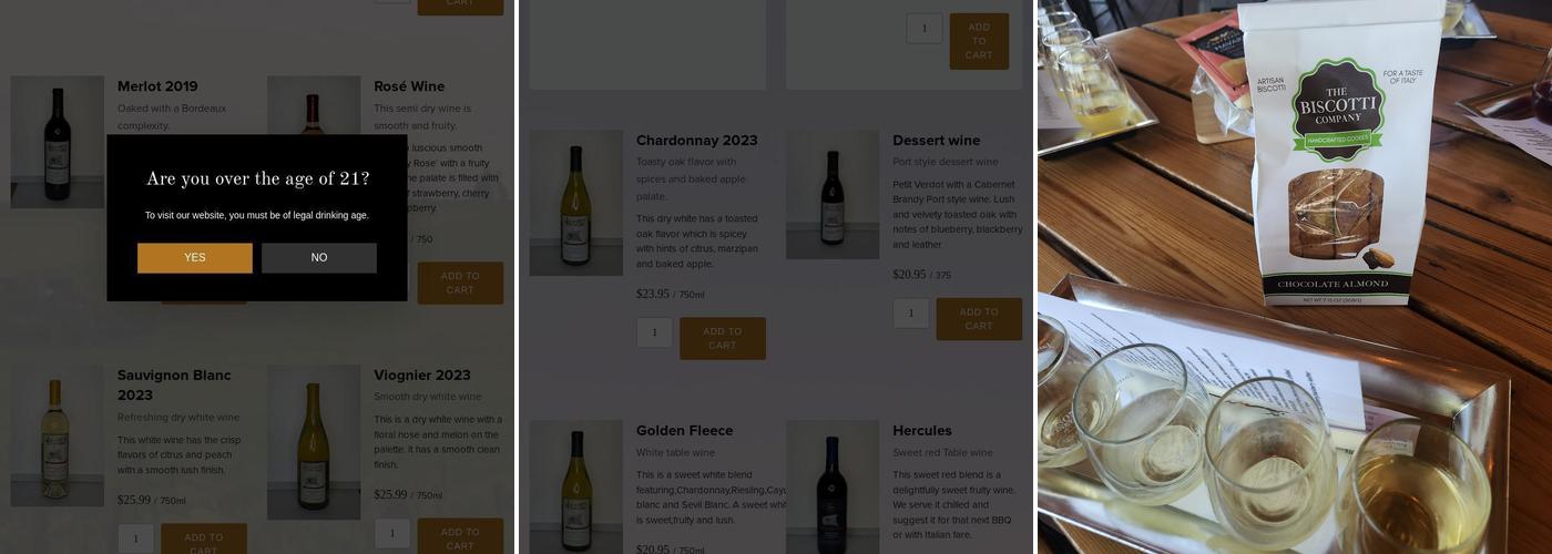 Jason's Vineyard Menu