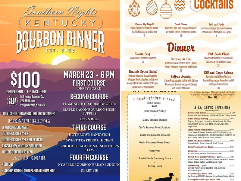 Mill House Brewery Menu