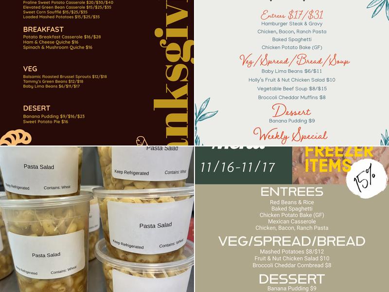 Meals with Purpose Menu