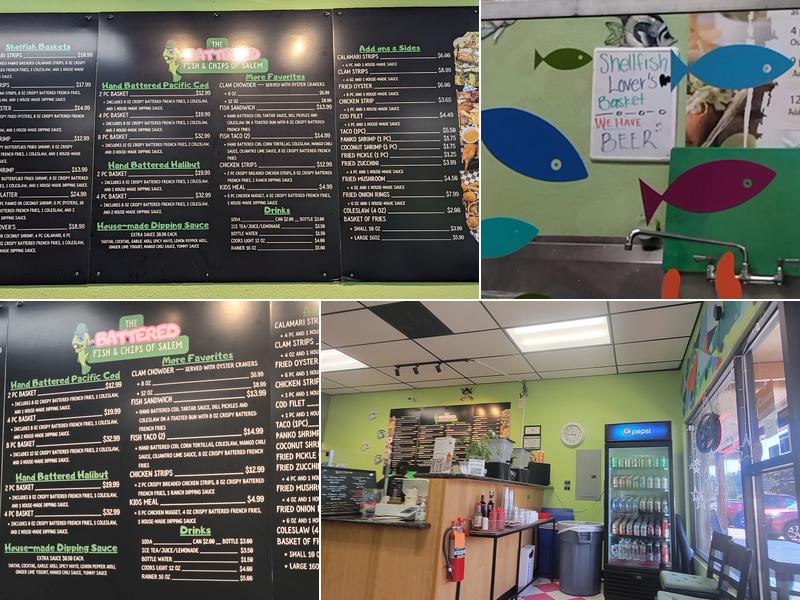 The Battered Fish & Chips Menu