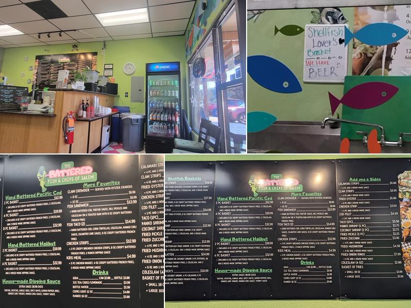 The Battered Fish & Chips Menu