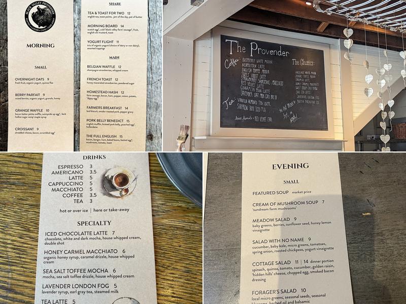 Black Valley Provender Menu