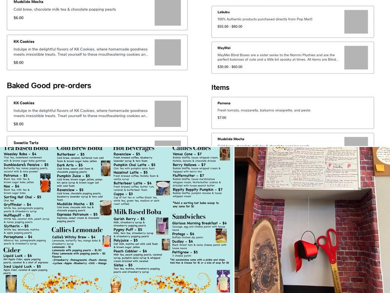 Totalus Cafe Menu