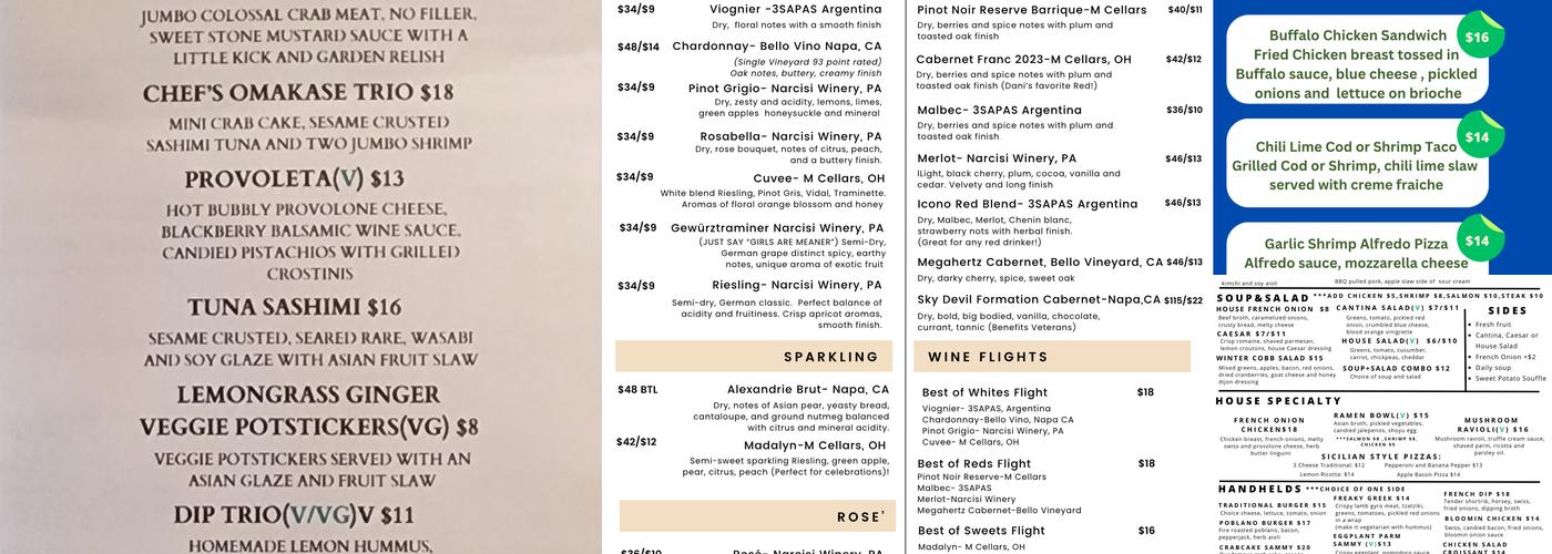 Smoke Cantina (The Homegrown Kitchen, LLC) Menu