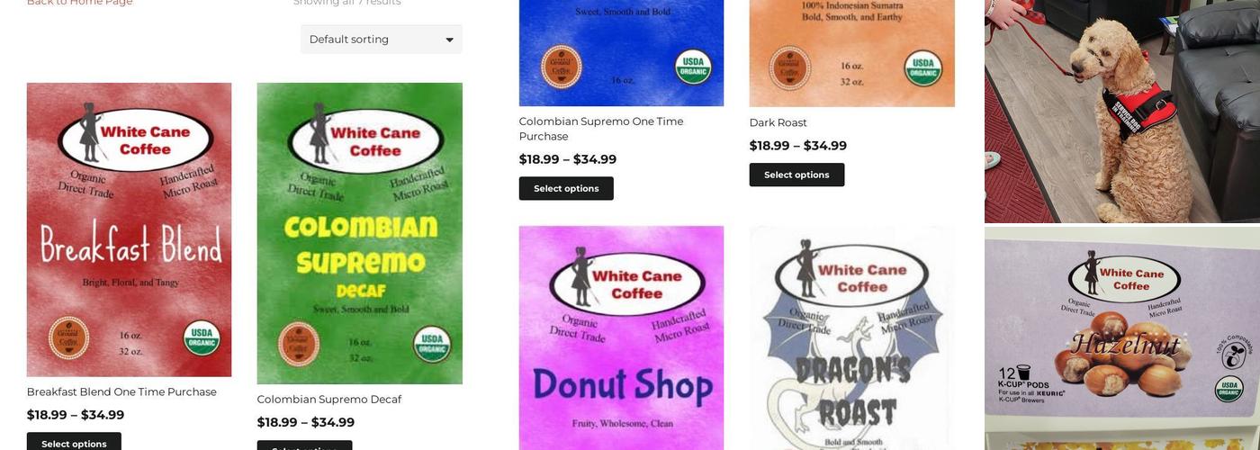 White Cane Coffee Company Menu