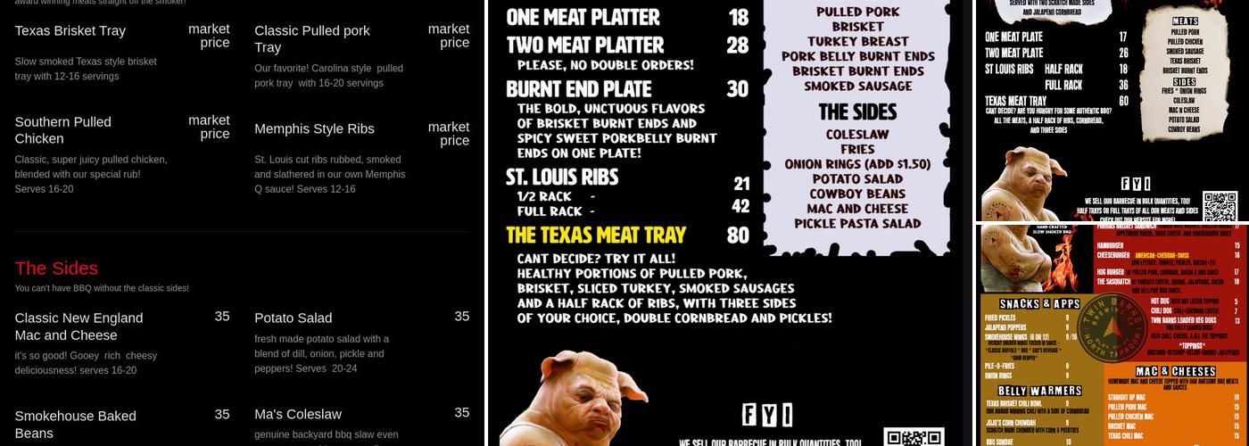 ANGRY HOG BBQ Menu