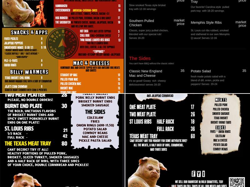 ANGRY HOG BBQ Menu