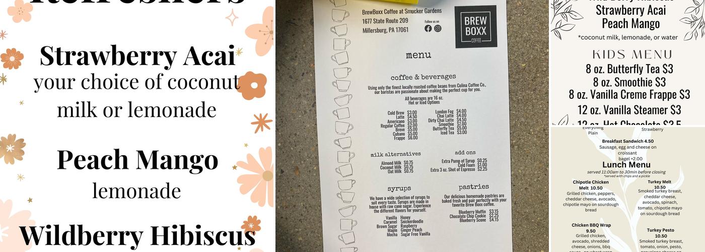 BrewBoxx Coffee Menu