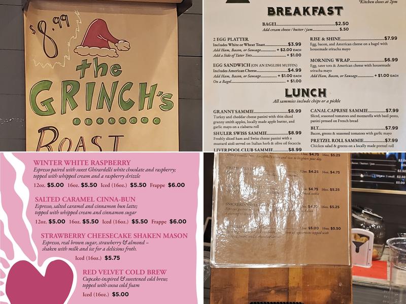 Shine Coffee Co. Menu
