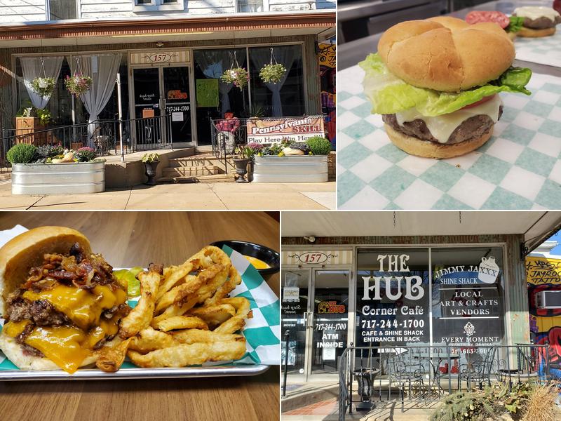 The Hub & Corner Café 157 E Broadway, Red Lion