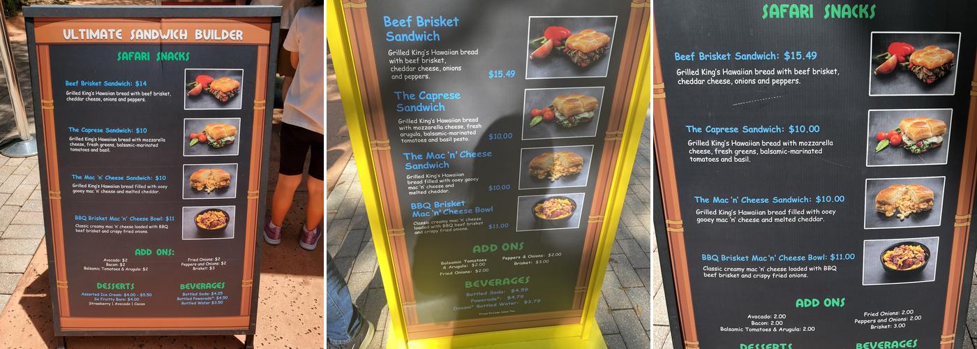 Ultimate Sandwich Builder Menu