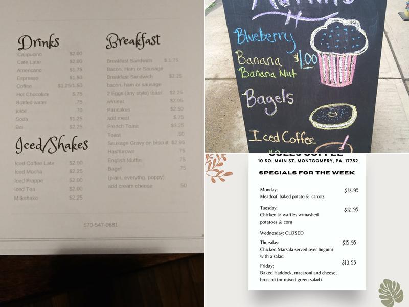 Coles Coffee & cafe Menu