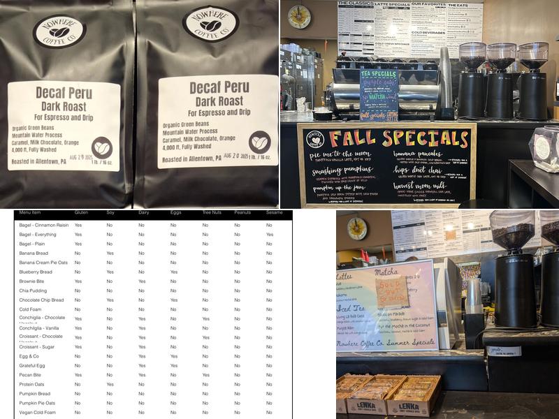 Nowhere Coffee Co. - West End Menu