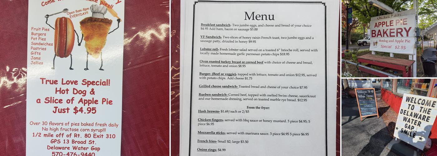 Apple Pie Bakery Menu