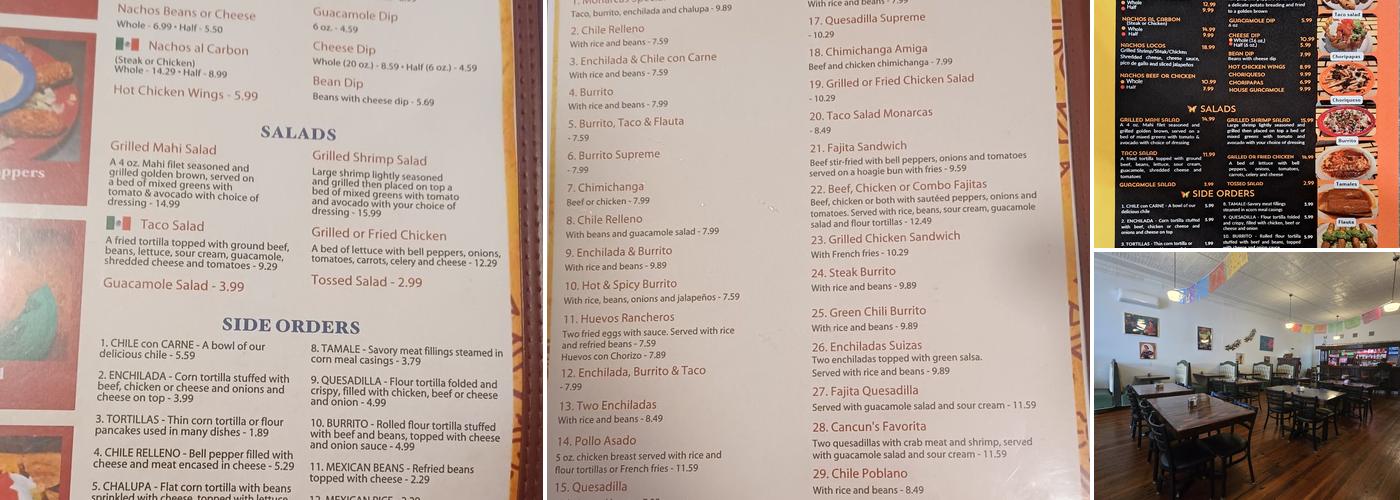 Monarcas Menu