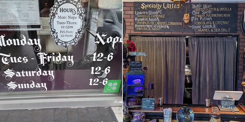 Steamy Hallows Coffee Potion Menu