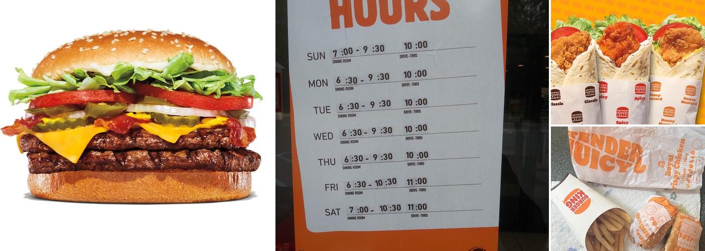 Burger King Menu