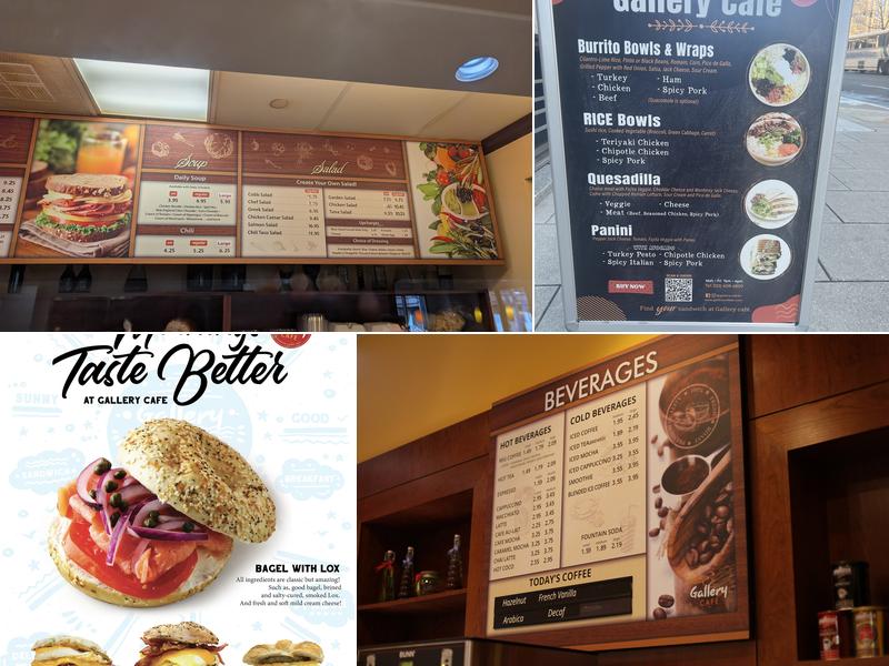 Gallery Cafe Menu