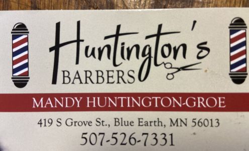 Huntington's Barber Stylist 419 S Grove St, Blue Earth Minnesota 56013