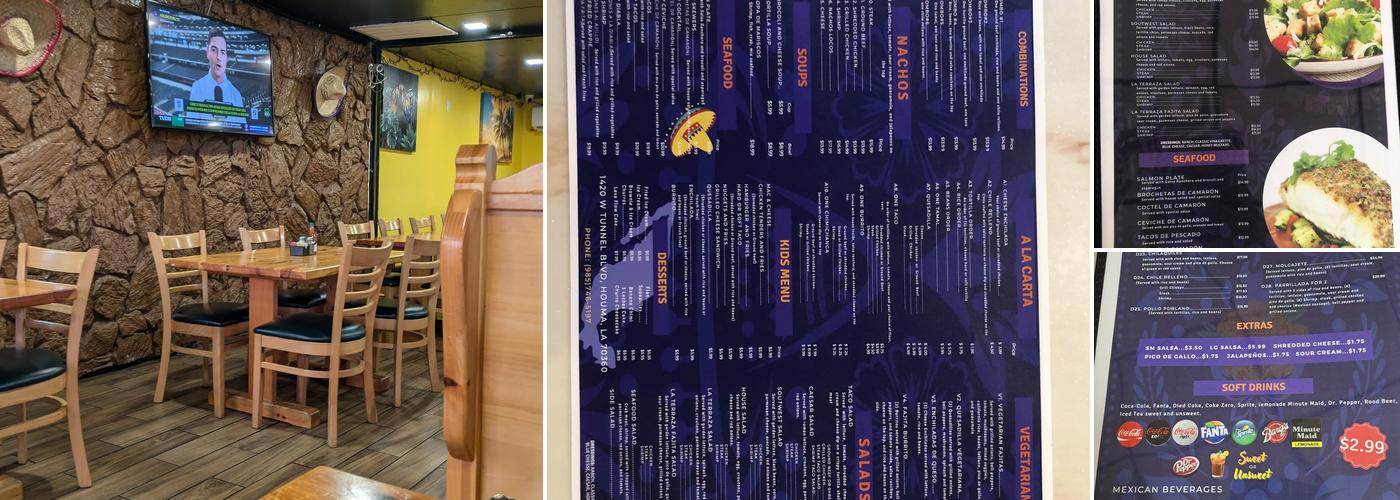 La Terraza Restaurant Menu