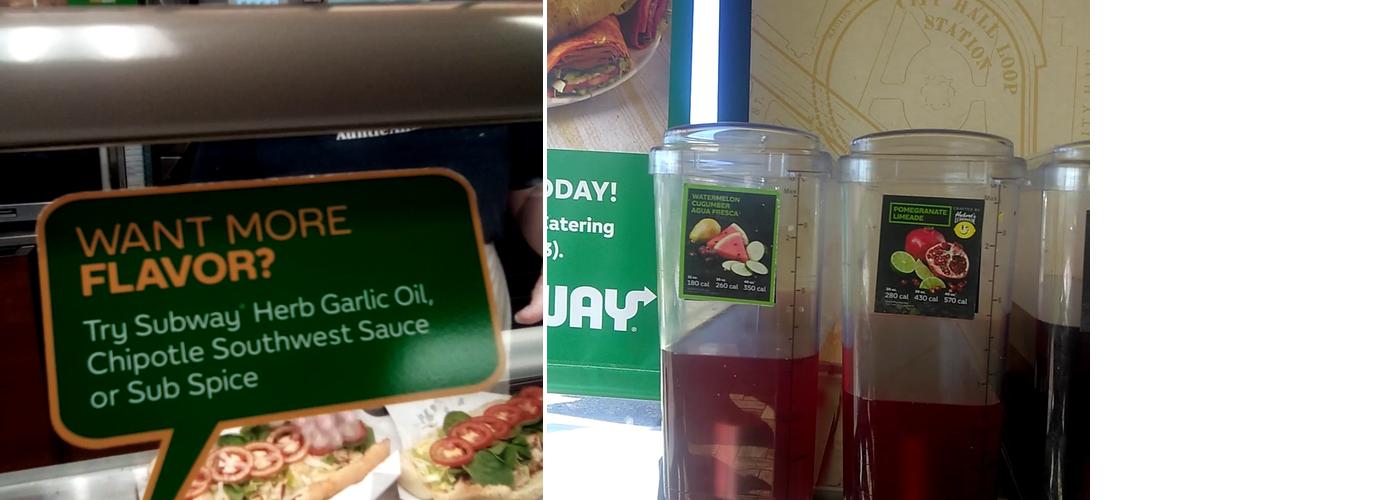 Subway Menu