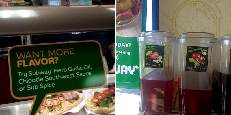 Subway Menu