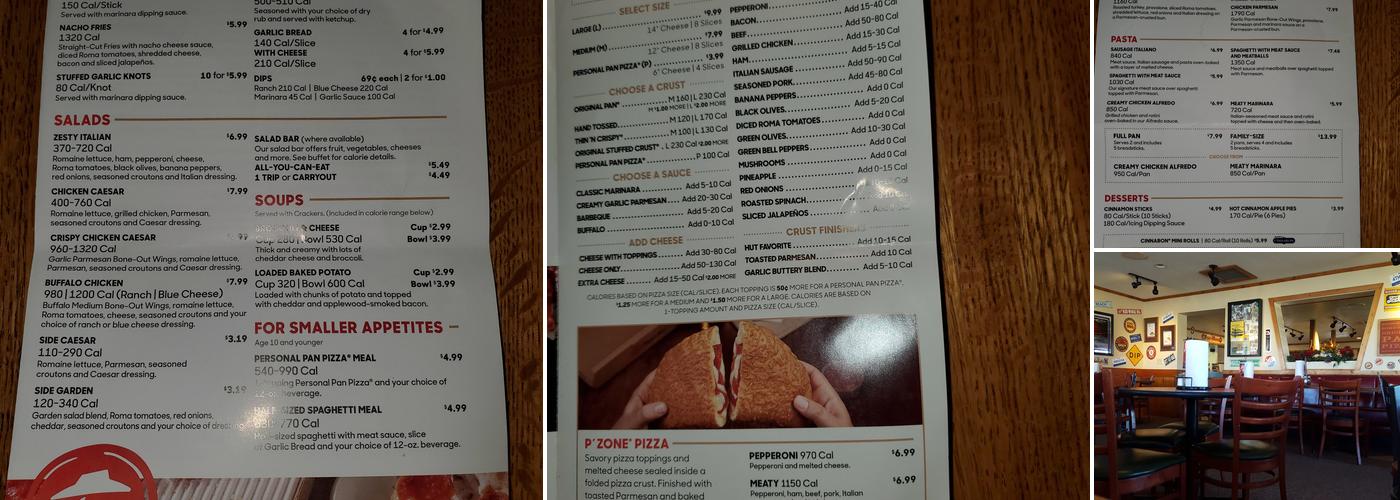 Pizza Hut Menu