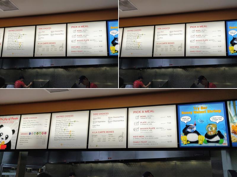 Panda Express Menu