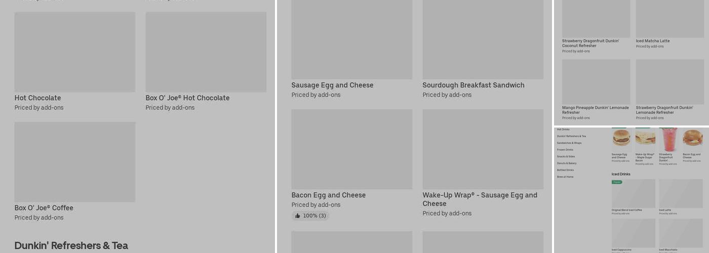 Dunkin' Menu