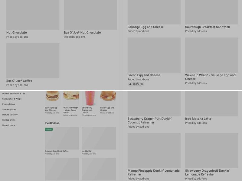 Dunkin' Menu