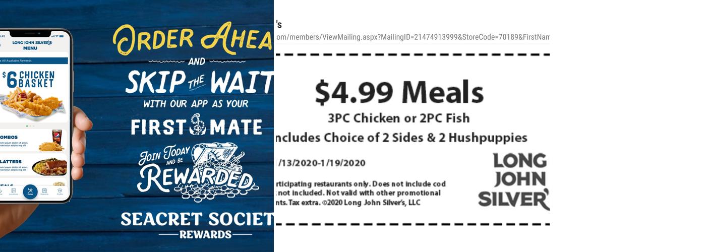 Long John Silver's Menu