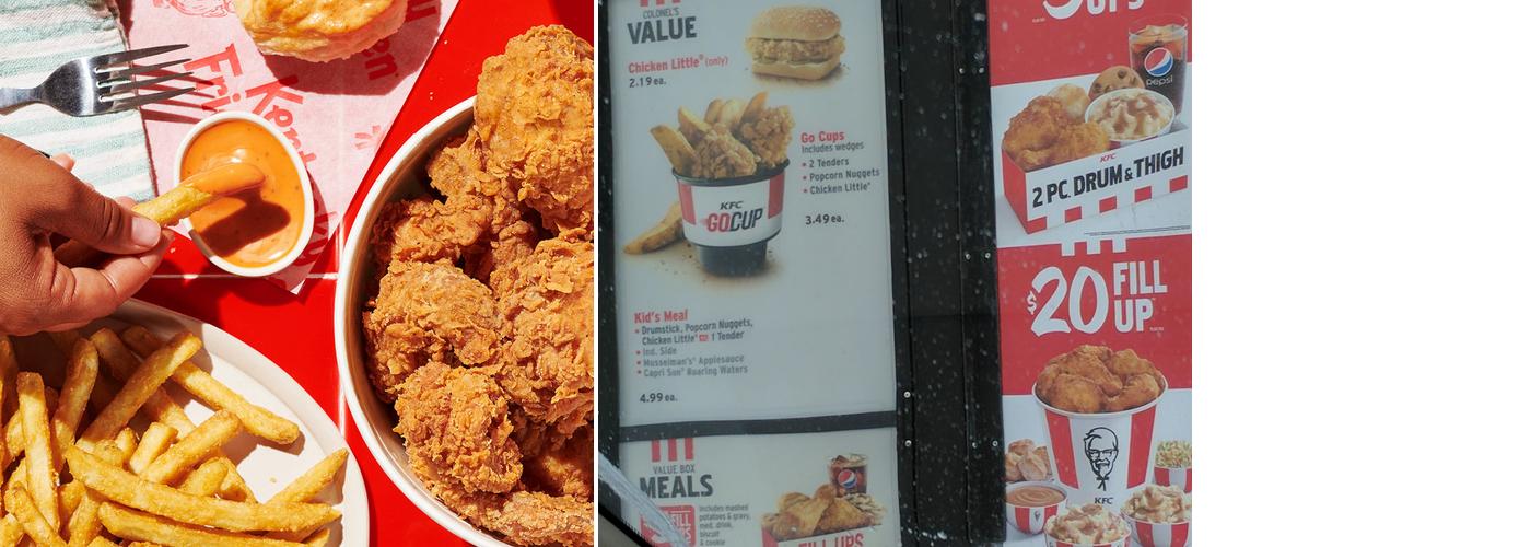 KFC Menu