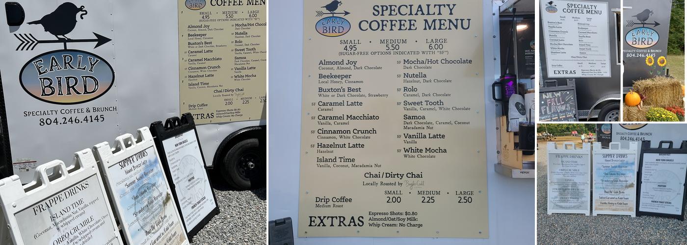 Early Bird Cafe Menu